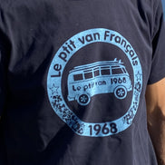 T-shirt Safari marine / bleu ciel