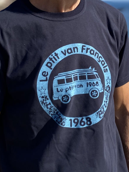 T-shirt Safari marine / bleu ciel