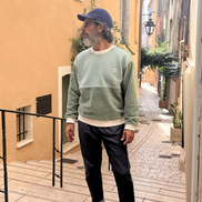 Sweat Chamonix mixte – Romarin et crème