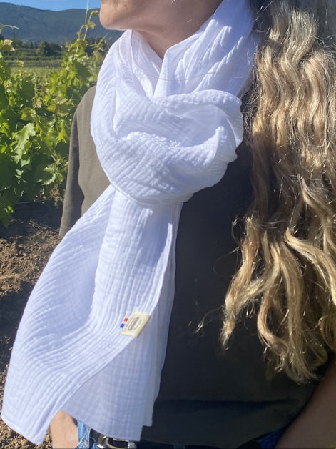Echarpe DUNE blanche