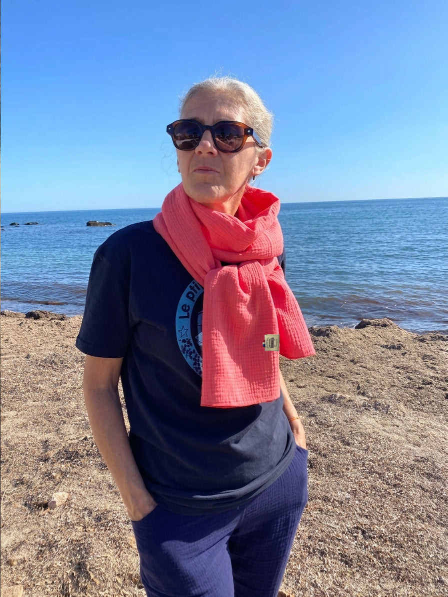 Echarpe DUNE Corail