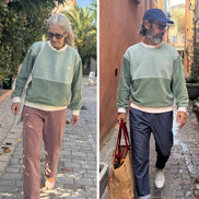 Sweat Chamonix mixte – Romarin et crème