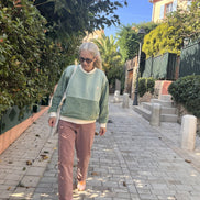 Sweat Chamonix mixte – Romarin et crème