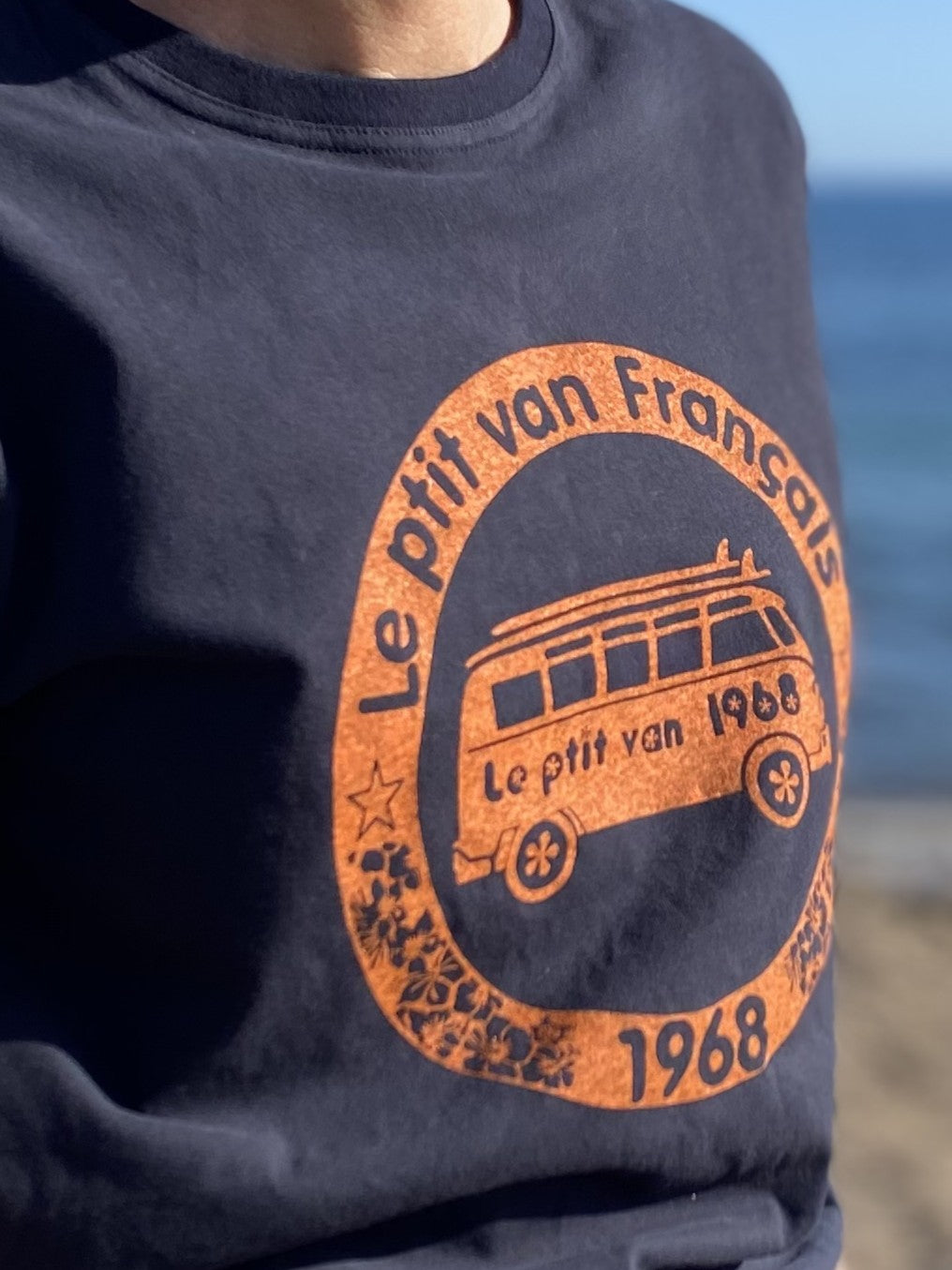 T-shirt Safari marine / orange