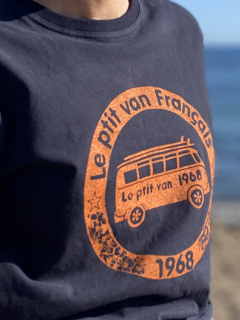 T-shirt Safari marine / orange