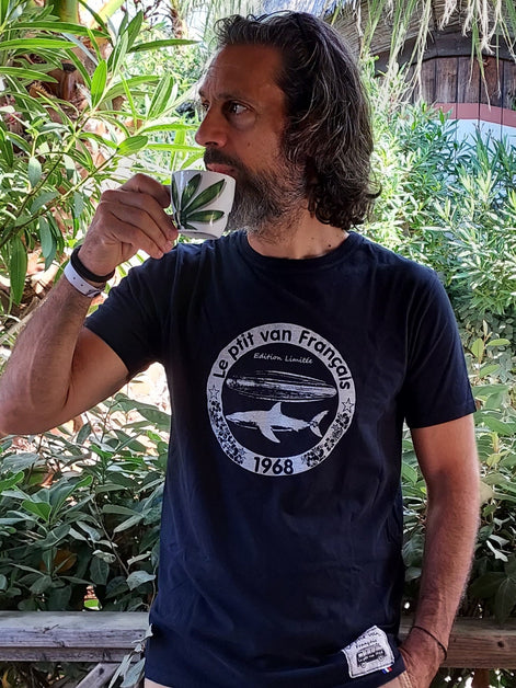 T-shirt Shark & Surf Bleu Marine