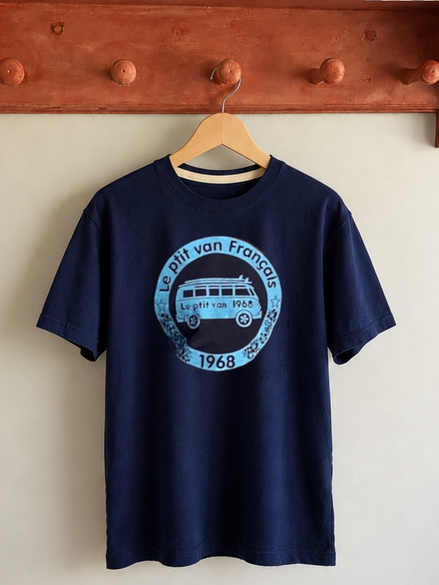 T-shirt Safari marine / bleu ciel