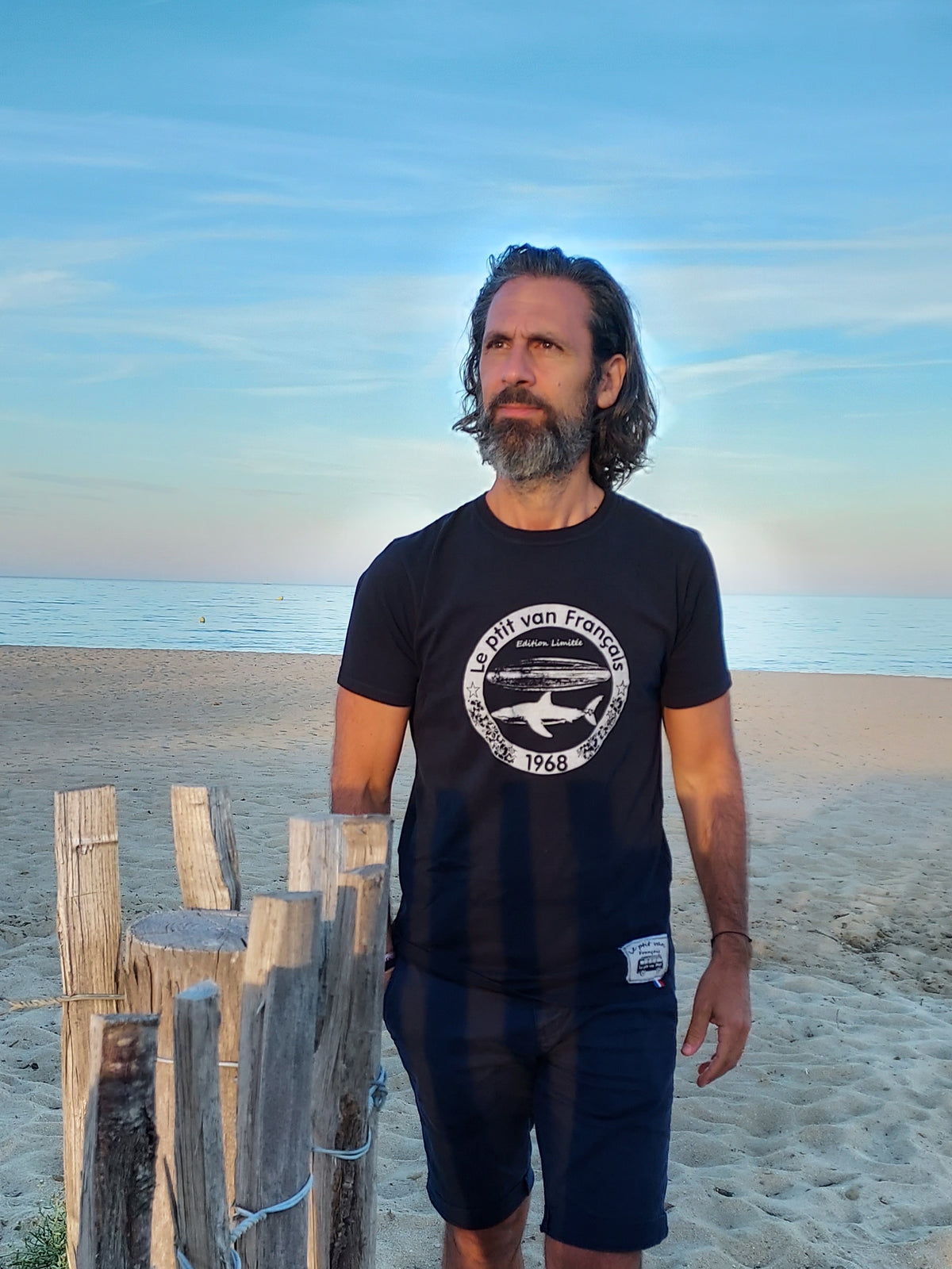 T-shirt Shark & Surf Bleu Marine