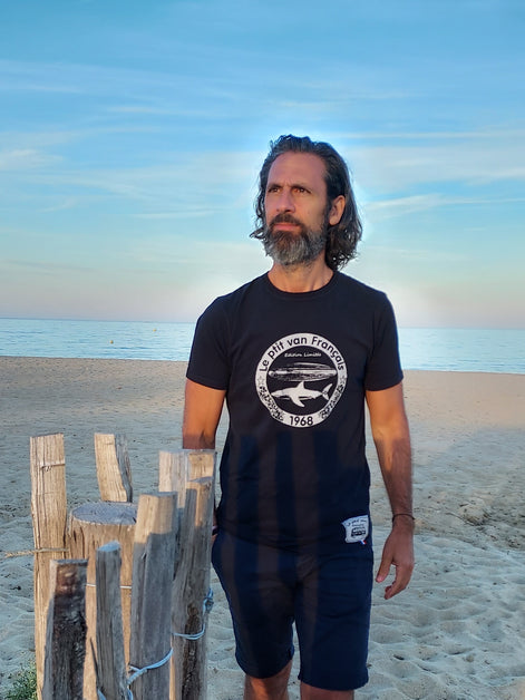 T-shirt Shark & Surf Bleu Marine