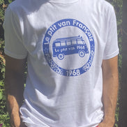 T-shirt Bleu Roy Safari Blanc
