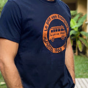 T-shirt Orange Safari Noir
