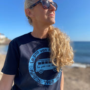 T-shirt Safari marine / bleu ciel