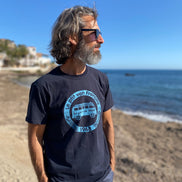 T-shirt Safari marine / bleu ciel