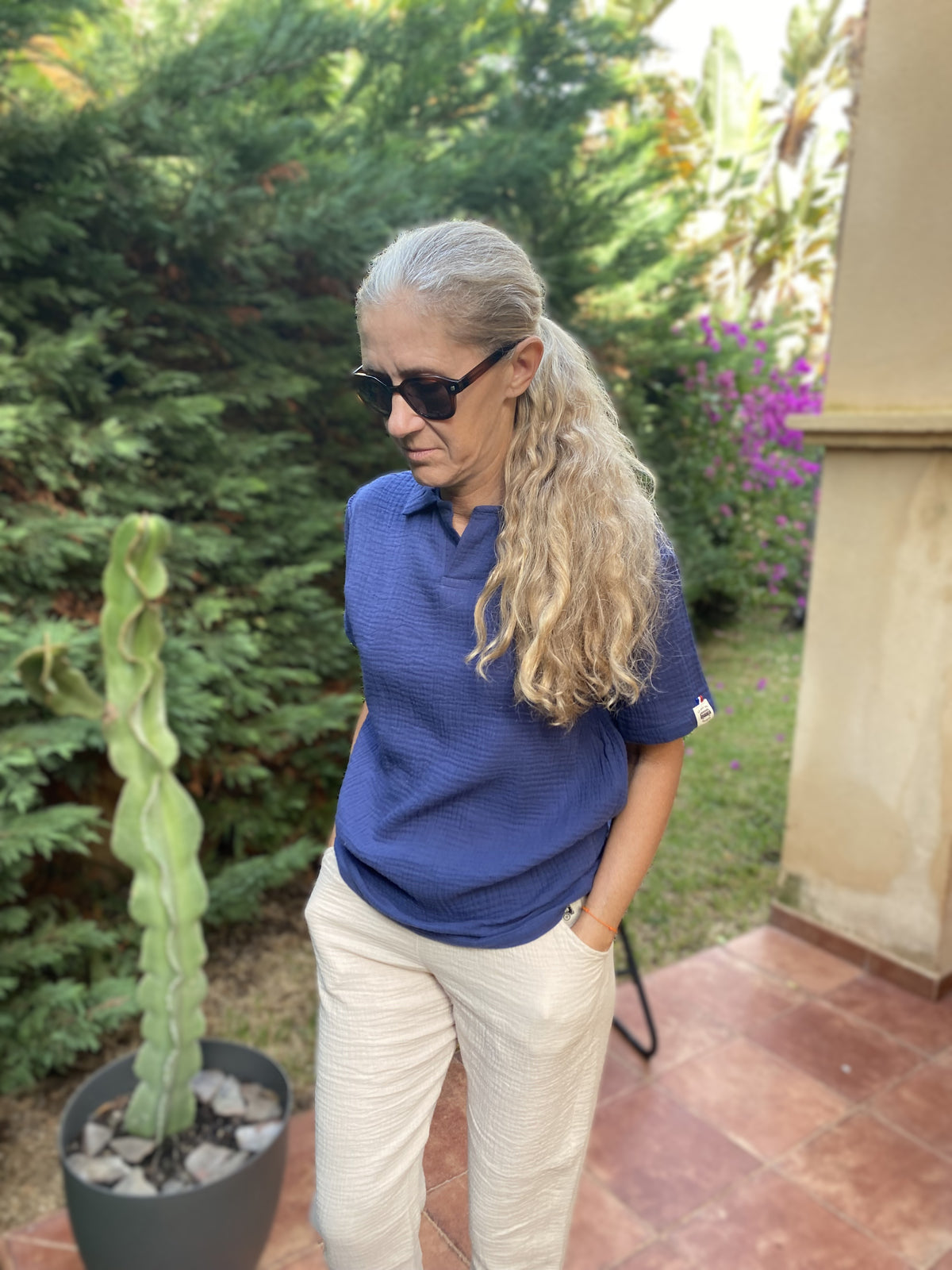 Polo Esterel bleu océan