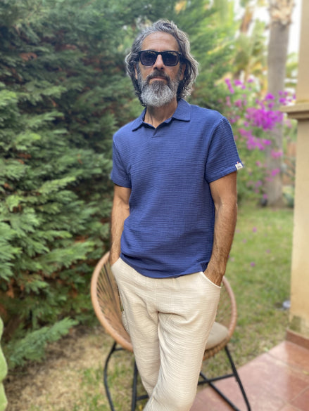 Polo Esterel bleu océan