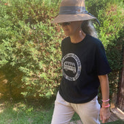T-shirt Beige Safari Noir