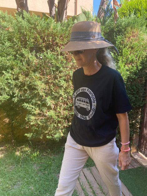 T-shirt Beige Safari Noir