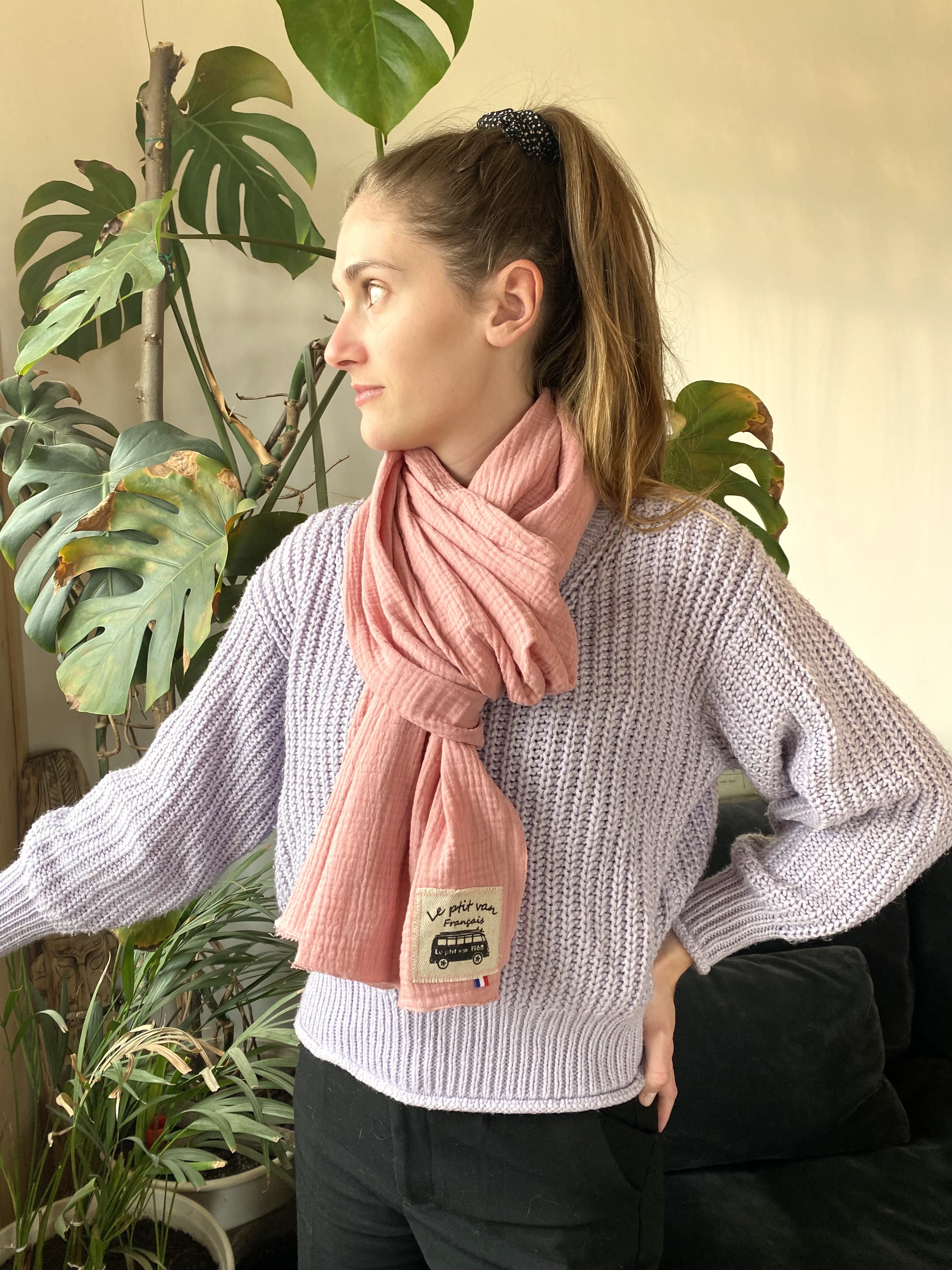 Echarpe DUNE Eau de Rose