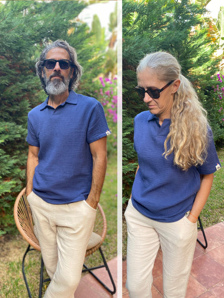 Polo Esterel bleu océan