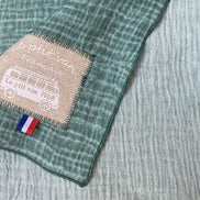 Echarpe DUNE Menthe bi couleurs