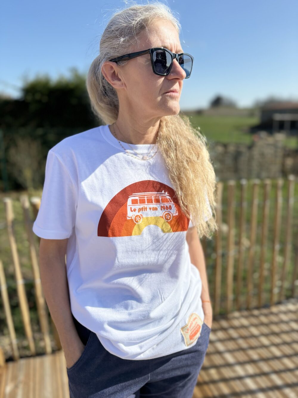 T-shirt Sunshine Le ptit van Français 1968
