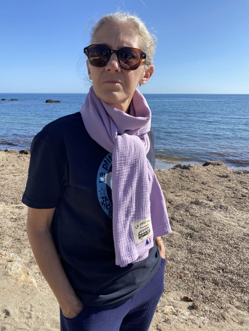 echarpe dune lilas