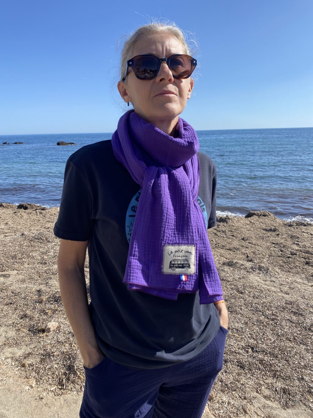 echarpe dune violet le ptit van français