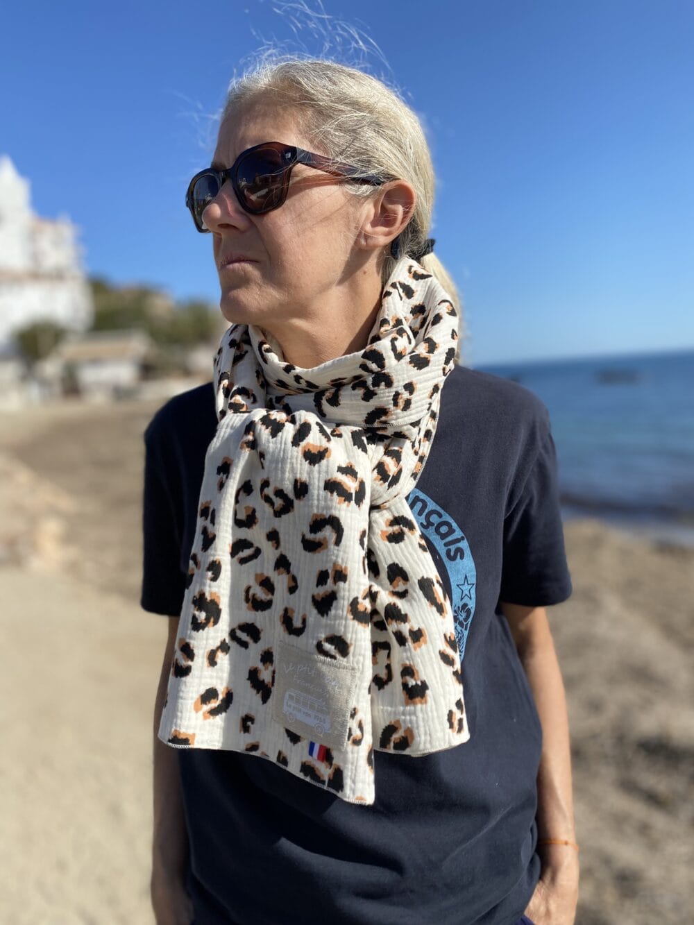 echarpe dune fauve clair le ptit van français